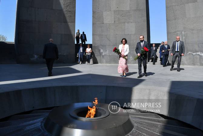 Video - Belgian Foreign Minister arrives in Armenia on official trip, visits Tsitsernakaberd Memorial