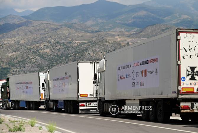 French aid for Nagorno-Karabakh stored in Goris, nearby towns after Azerbaijan blocks access