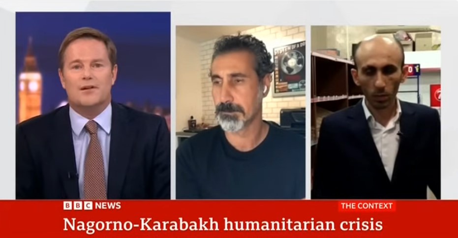 Video - On BBC World News, Serj Taniian and Artak Beglaryan talk Artsakh blockade