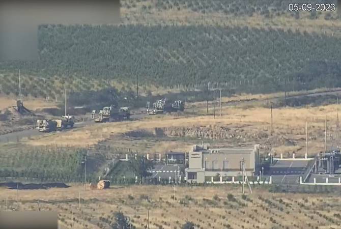Video - Surveillance footage shows Azerbaijan amassing heavy military equipment in Nagorno- Karabakh line of contact