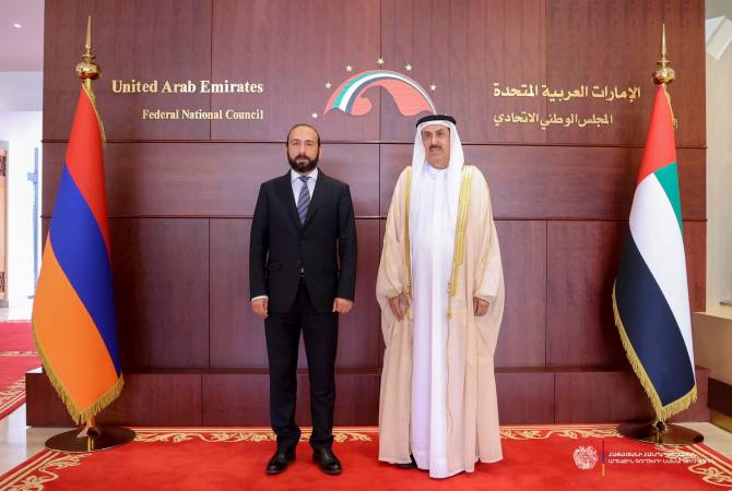 Armenian Foreign Minister meets with UAE Federal National Council President