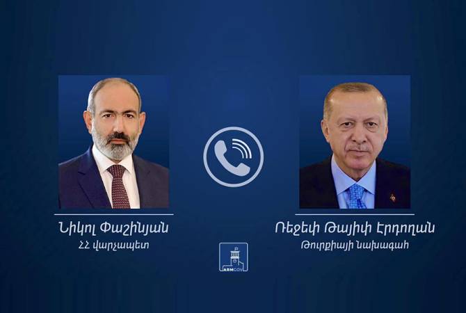 Pashinyan speaks by phone with Erdogan to discuss Armenian-Turkish relations and regional issues