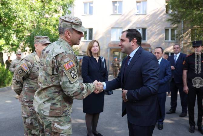 Video - Armenian Defense Minister, U.S. Ambassador observe Eagle Partner 2023 joint exercise