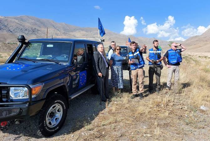 chairman,of,french,national,assembly,foreign,affairs,committee,ambassador,join,euma,for,patrol,in,ararat,region , Chairman of French National Assembly Foreign Affairs Committee, Ambassador join EUMA for patrol in Ararat region