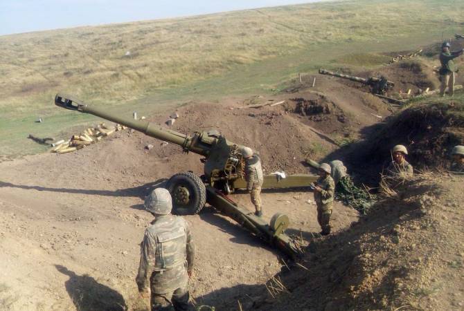 Azeri forces attempting to advance deep into Nagorno-Karabakh defense lines