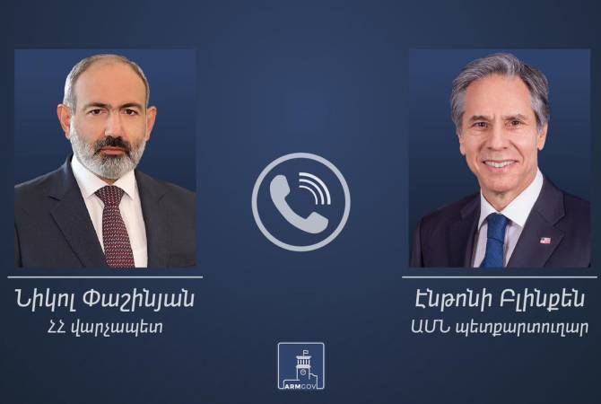 PM Pashinyan, Blinken discuss Nagorno-Karabakh situation resulting from Azeri attack