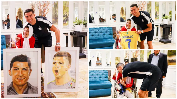 disabled,iranian,fan,meets,ronaldo,in,tehran ,  Disabled Iranian fan meets Ronaldo in Tehran