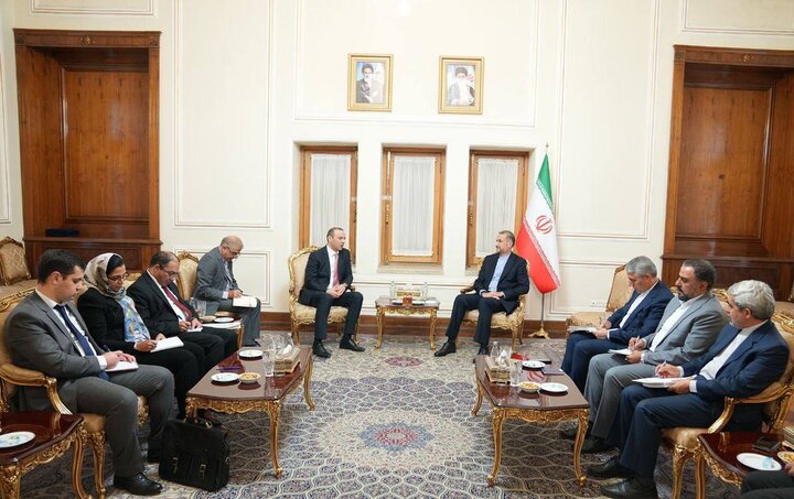امیرعبداللهیان در دیدار دبیر شورای امنیت ملی ارمنستان مطرح کرد؛ آمادگی ایران برای ارسال کمک‌های بشردوستانه به آوارگان قره‌باغ