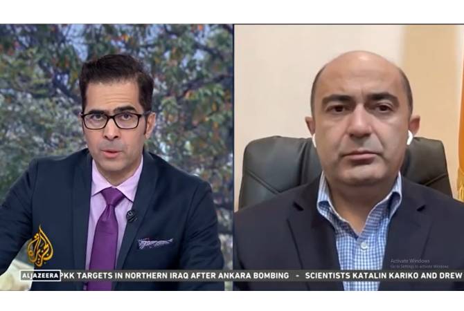 WATCH: Ambassador-at-Large Edmon Marukyan’s interview with Al Jazeera on Baku's ethnic cleansing campaign in NK