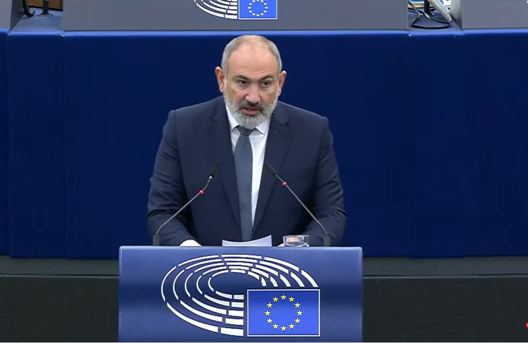 Video - Armenian Prime Minister Nikol Pashinyan addresses the European Parliament