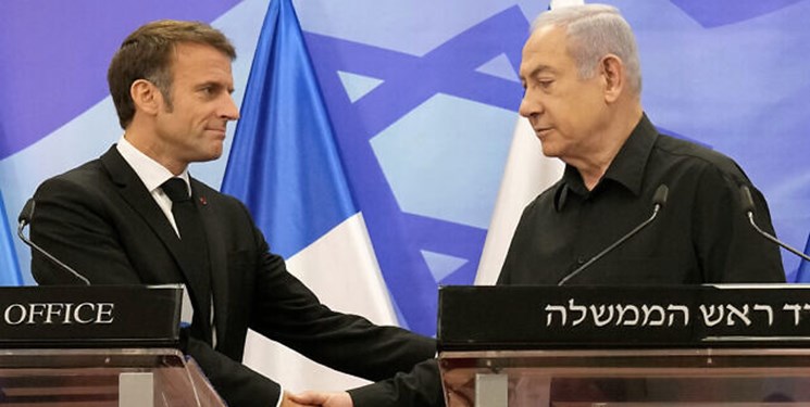 نتانیاهو درخواست ماکرون برای توقف کشتار غیرنظامیان را رد کرد