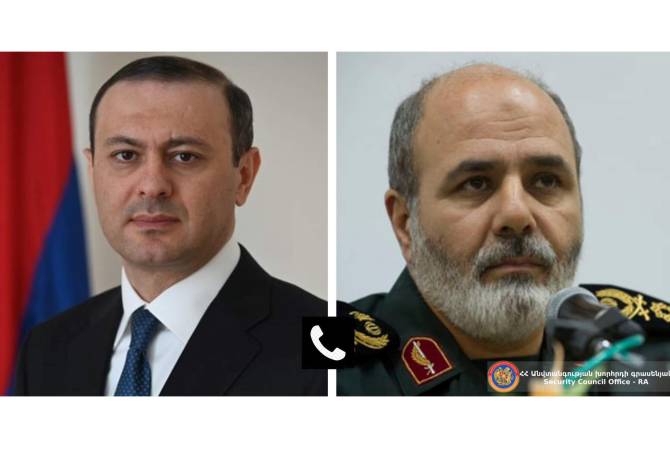 Armenia’s top security official speaks by phone with Iranian counterpart