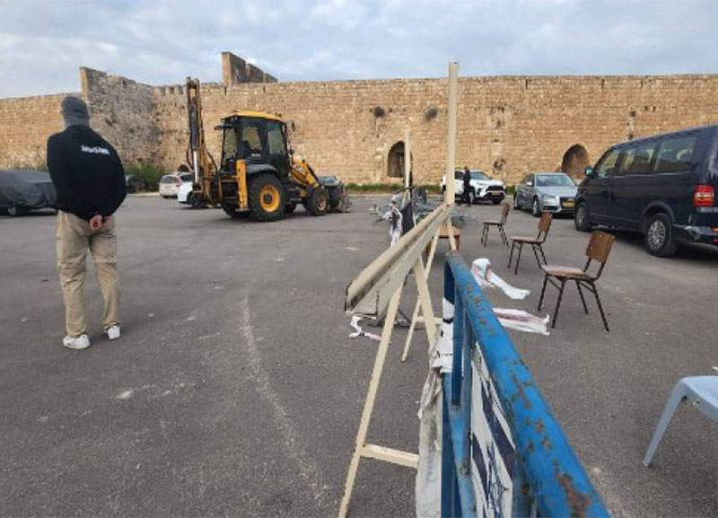 Երուսաղեմի հայերը փակել են «Կովերի պարտեզի» մուտքը և կրկին արգելել քանդել պատը