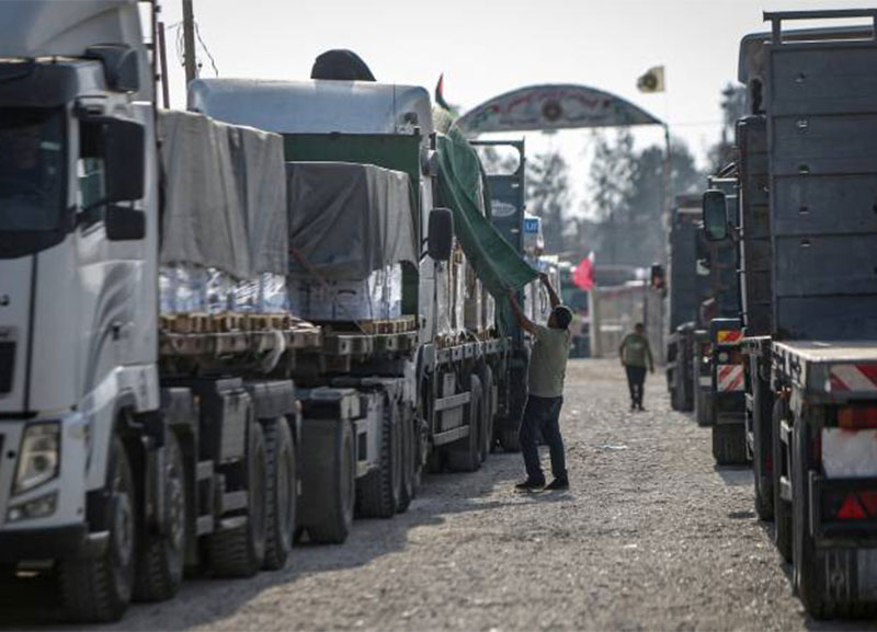 Մեկ օրում մարդասիրական օգնությամբ ռեկորդային քանակով բեռնատարներ են մուտք գործել Գազա