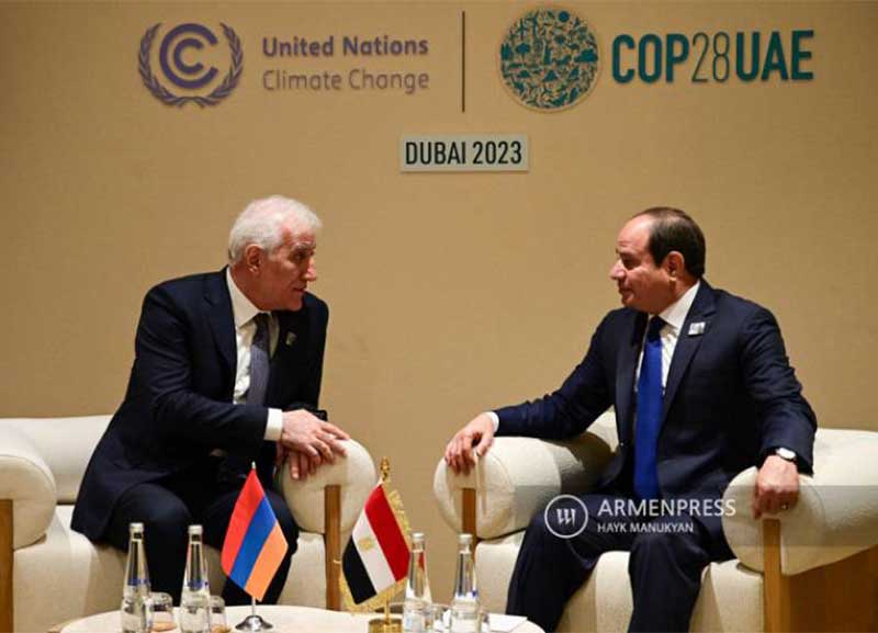 Դուբայում հանդիպում են ունեցել Հայաստանի և Եգիպտոսի նախագահները