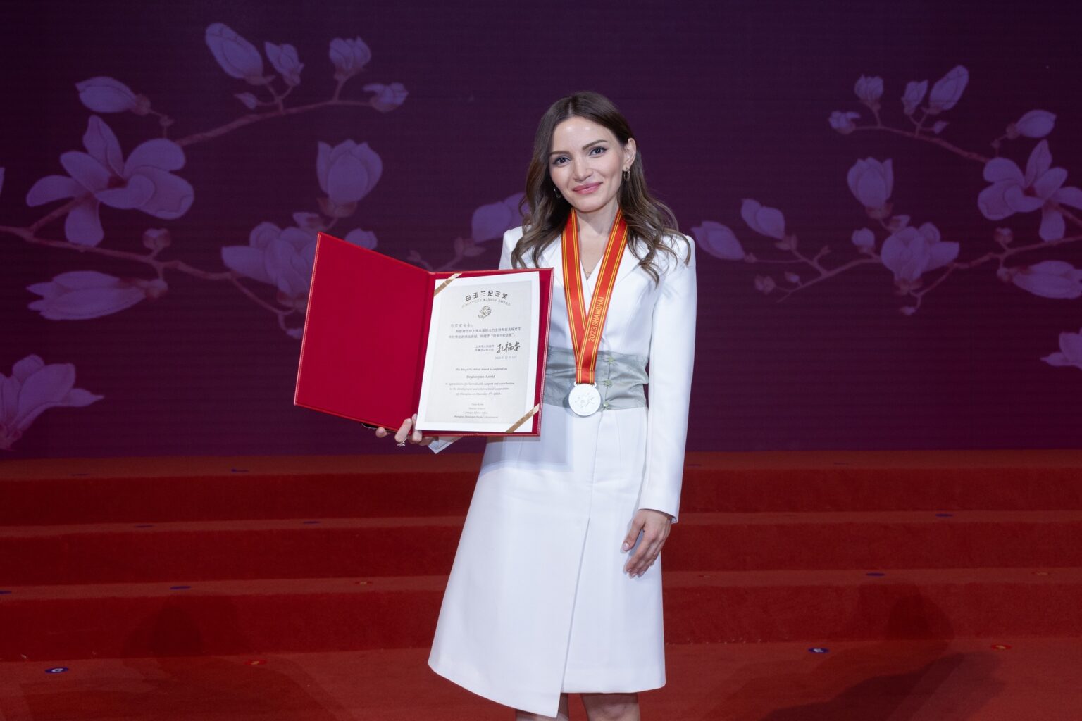Armenian Astrid Poghosyan honored with Shanghai Magnolia Silver Award 2023