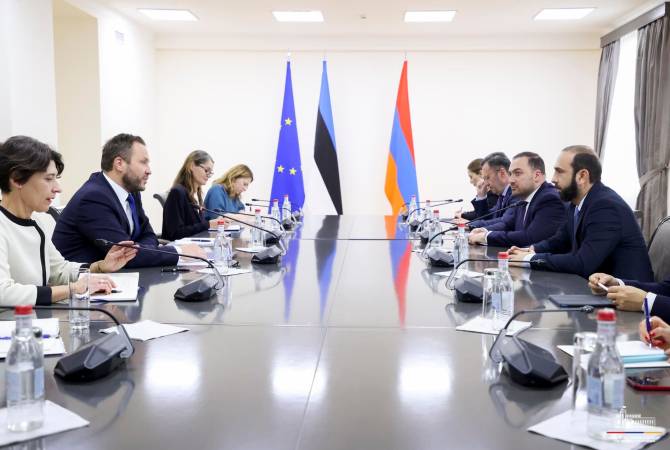 Armenian Foreign Minister meets with Estonian counterpart in Yerevan