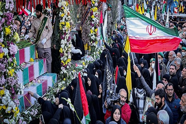 ۱۱۰ شهید گمنام دفاع مقدس در تهران تشییع شدند
