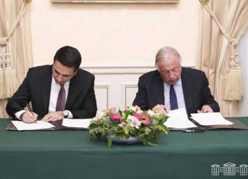 ՀՀ ազգային ժողովի և Ֆրանսիայի սենատի միջև ստորագրվել է համագործակցության համաձայնագիր