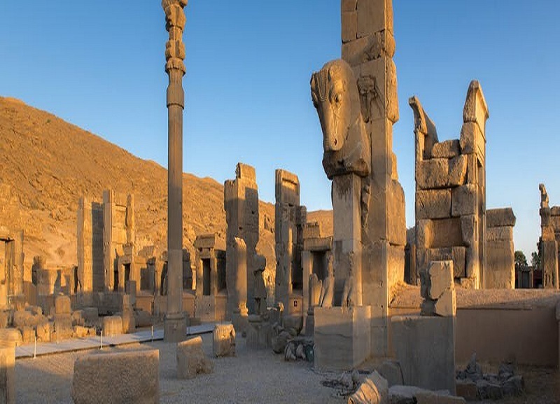 persepolis , Persepolis stone fragments being documented, preserved for future generations