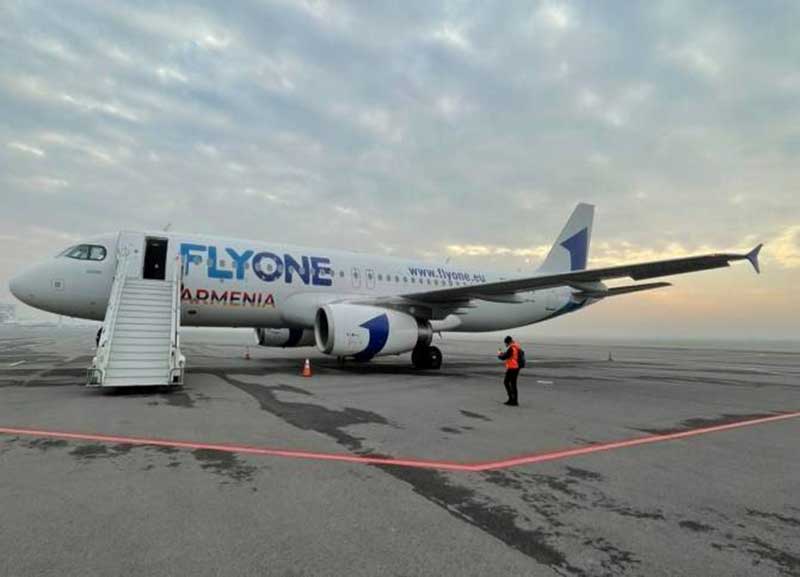 Flyone Armenia-ի օդանավը ժամանել է Հայաստան. առաջին չվերթը՝ Երևան-Մոսկվա 