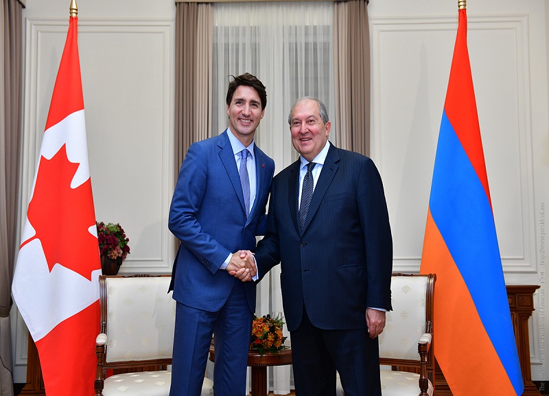 Armenian-Canadian relations stand out for mutual trust and sincerity: Sarkissian congratulates Trudeau on birthday