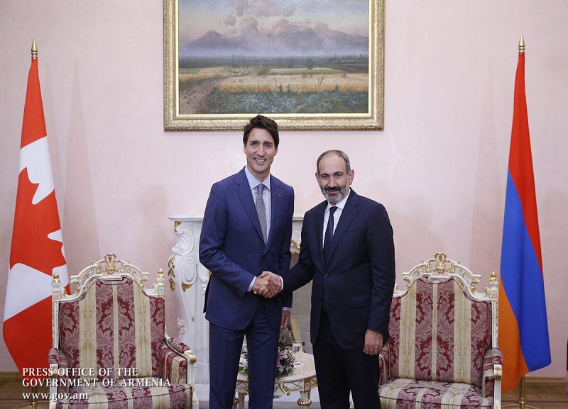 Pashinyan congratulates Trudeau on birthday