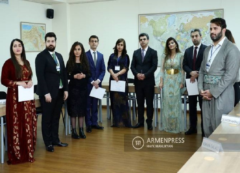 Young diplomats of Iraqi Kurdistan take training at the Diplomatic School of the Ministry of Foreign Affairs of Armenia